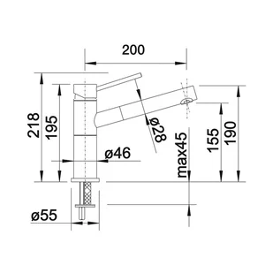 Blanco ALTA-S Compact szarość skały 518809 - Baterie kuchenne - miniaturka - grafika 3