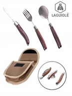 Kuchnia turystyczne i akcesoria - Zestaw sztućców podróżnych turystycznych Laguiole - miniaturka - grafika 1