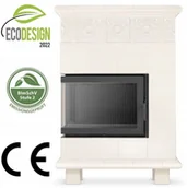 Piece wolnostojące - Ekoprojekt 996 Piec wolnostojący 13kW kolor biały spełnia anty-smogowy 99672765 - miniaturka - grafika 1