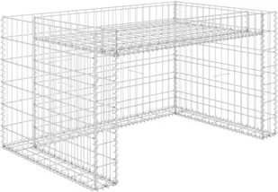 Vida Podwyższona donica gabionowa drut stalowy 110x80x60 cm V-145655 - Donice - miniaturka - grafika 3