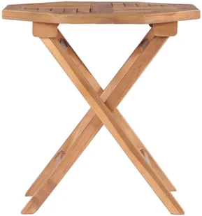 vidaXL Składany stolik ogrodowy, 45x45x45 cm, lite drewno tekowe - Stoły ogrodowe - miniaturka - grafika 2