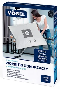 VÖGEL VÖGEL Worek do odkurzacza VÖGEL P15 Micro FC8334 4 sztuki) - Worki do odkurzaczy - miniaturka - grafika 2