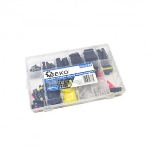 GEKO Zestaw wtyków złączy elektrycznych 424 sztuki 3784 G02929 - Pozostałe wyposażenie warsztatu - miniaturka - grafika 2