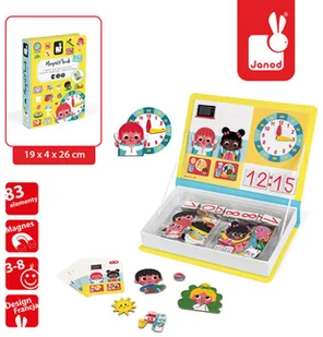 Janod Magnetyczna układanka Uczę się zegarka - Układanki dla dzieci - miniaturka - grafika 26
