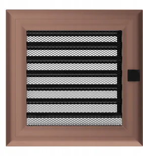 Kratki.pl kratka 17/17 oskar miedziany z żaluzją 17OMIX - Akcesoria kominkowe - miniaturka - grafika 4