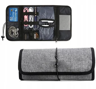 Etui Torba Pokrowiec Organizer Kable Karty Podróż - Akcesoria turystyczne - miniaturka - grafika 2