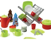 Zabawki AGD - Ecoiffier Abrick Zestaw Naczyń w Pudełku - miniaturka - grafika 1