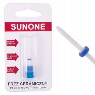 SunOne frez ceramiczny Szczelinowy Średni niebiesk - Frezarki do paznokci - miniaturka - grafika 3