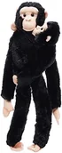 Maskotki i pluszaki - Wild Republic 51 cm wisząca małpa szympansowa mama z pluszowym niemowlęciem 14482 - miniaturka - grafika 1