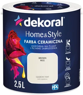 Dekoral Emulsja Home & Style brown rice 2,5 l - Farby wewnętrzne Dekoral Emulsja Home & Style brown rice 2,5 l - Farby wewnętrzne - miniaturka - grafika 1