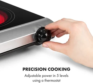 Płyta elektryczna Klarstein CP10-CookBuddy-SL - Płyty elektryczne - miniaturka - grafika 6