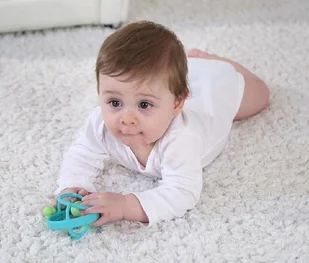 Mombella Gryzak dla dziecka z Grzechotką Ślimak Mombella blueocean-32862-0 - Gryzaki dla dzieci - miniaturka - grafika 5