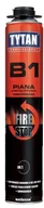 Pianki montażowe - Tytan Piana pistoletowa B1 (ognioodporna) 750ml PPT-PI-B1-075 - miniaturka - grafika 1