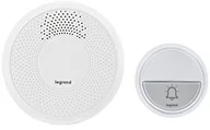 Dzwonki i gongi - Legrand 094252 komfort bezprzewodowy dzwonek Zestaw z wodoszczelnym zamkiem (IP44) na baterie Gong z 15 melodii, 1 X przycisk dzwonka, biały, 100 m 94252 - miniaturka - grafika 1