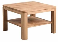 Ławy i stoliki kawowe - HomeTrends4You Telfs 1 stolik kawowy, prawdziwe drewno dzikiego dębu olejowanego, brązowy, 65 x 65 cm, wysokość 44 cm - miniaturka - grafika 1