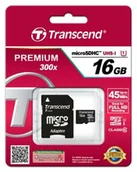 Karty pamięci - Transcend MicroSDHC Class 10 16GB (TS16GUSDU1) - miniaturka - grafika 1