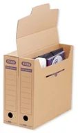 Artykuły biurowe - Elba 100421087-Box "z archiwum Tric system" | Opakowanie szt. | z nadrukiem klapka zamykająca, archiwizacji i otworem uchwytowym | naturalnie brązowe 100421087 - miniaturka - grafika 1