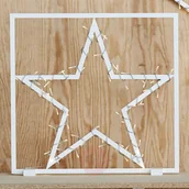 Oświetlenie świąteczne - Markslojd Biała lampa dekoracyjna LED Trenton - miniaturka - grafika 1