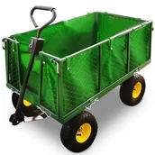 Taczki - Wózek Transportowy 4 Kołowy Ogrodowy Przyczepka - miniaturka - grafika 1