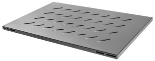 Lanberg Półka do szaf 19" 1000mm czarna (1U/465x715mm udźwig do 15kg, montaż 4-punktowy) AK-1009-B - Szafy rack - miniaturka - grafika 2