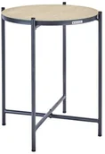 Stoły ogrodowe - NATERIAL Stolik ogrodowy okrągły Mobis 45 cm beżowy - miniaturka - grafika 1