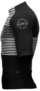 Compressport triathlonowa koszulka kompresyjna TRI POSTURAL SS TOP czarna - Koszulki sportowe męskie - miniaturka - grafika 7