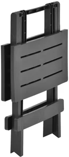 vidaXL Składany stolik ogrodowy, antracytowy, 45x43x50 cm, plastik - Stoły ogrodowe - miniaturka - grafika 4