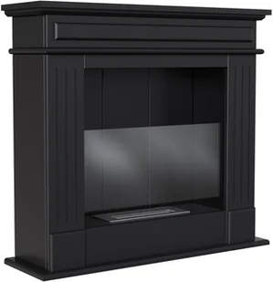 Kratki Biokominek portalowy November P czarny z szybą Kratki NOVEMBER/P/CZARNY/TUV - Biokominki - miniaturka - grafika 2