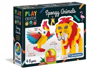 Clementoni Play Creative, zestaw kreatywny Miękkie Zwierzątka, 15284 - Klocki - miniaturka - grafika 5