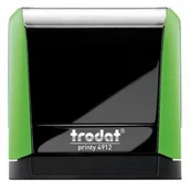 Pieczątki - Trodat Pieczątka 4912 zielona - poduszka czarna 47x18mm UN197-4 - miniaturka - grafika 1