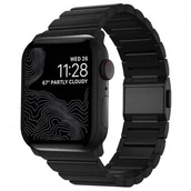 Akcesoria do smartwatchy - NOMAD Strap Titanium V2 45mm / 44mm Black NM1A41BXT0 - miniaturka - grafika 1