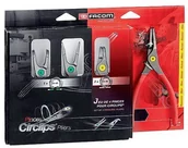 Kombinerki i obcęgi - FACOM Zestaw 4 szczypiec do pierścieni osadczych, szczęki proste i odchylone PCJ4 - miniaturka - grafika 1