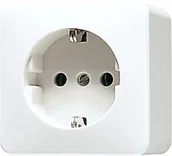 Gniazdka elektryczne - Jung JUNG 620 AWW gniazdo wtykowe z zestykiem ochronnym 620AWW - miniaturka - grafika 1