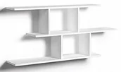 Półki do salonu - Biała Skandynawska Półka Ścienna K3-C72 - miniaturka - grafika 1