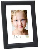 Ramki na zdjęcia - Deknudt 876925 ramka ścienna ramka s40cl2 13 x 18 cm, drewno, czarna 876925 - miniaturka - grafika 1