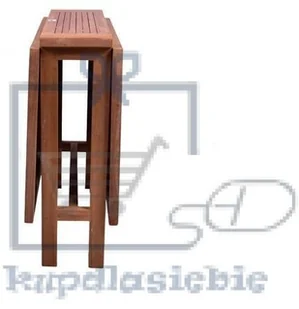 Divero Stół drewniany ogrodowy składany DIVERO z drewna teakowego - Stoły ogrodowe - miniaturka - grafika 4