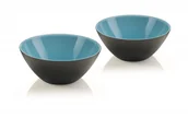 Miski i półmiski - Guzzini My Fusion Kpl 2 Miseczek Czarno-Niebieskie Średnica 12,0 2814.12.170 - miniaturka - grafika 1