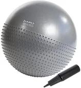 Piłki do ćwiczeń - HMS YB03 65CM GRAY PIŁKA GIMNASTYCZNA MASUJACA - miniaturka - grafika 1