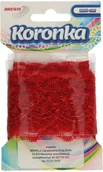 Pasmanteria - BREWIS Koronka ozdobna 3.8mmx2m czerwona Brewis KOR38 - miniaturka - grafika 1