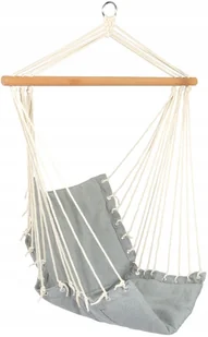 ROYOKAMP Hamak Fotel Brazylijski 90X50Cm Natura Szary Z Wszytą Poduszką Royokamp - Fotele ogrodowe wiszące ROYOKAMP Hamak Fotel Brazylijski 90X50Cm Natura Szary Z Wszytą Poduszką Royokamp - Fotele ogrodowe wiszące - miniaturka - grafika 2