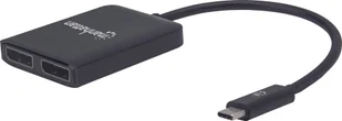 Adapter Splitter Usb-c Na 2X Dp 4K Z Mst Hub - Adaptery i przejściówki - miniaturka - grafika 3
