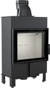Kominki wolnostojące - Kratki.pl Marek Bal Kominek powietrzny stalowy LUCY SLIM 8 kW  160 Podwójna szyba LUCY/12/SLIM/DG - miniaturka - grafika 1