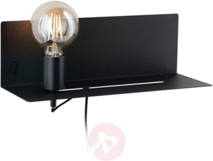 Paulmann Devara lampa ścienna z półką, czarna - Lampy ścienne - miniaturka - grafika 3