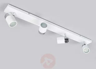 Lindby Nowoczesna 4-lampowa lampa łazienkowa chrom z białym IP44 - Kardo - Lampy sufitowe - miniaturka - grafika 5
