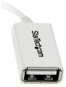 Kable USB - StarTech com com 5in White Micro USB to USB OTG Host Adapter M/F - USB adapter - 12.7 cm UUSBOTGW - miniaturka - grafika 1