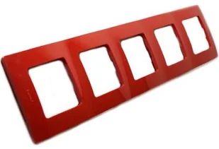 Legrand Niloe - Ramka 5-krotna czerwona 665025 - Akcesoria do alarmów - miniaturka - grafika 3