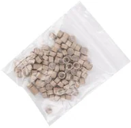 Pozostałe akcesoria fryzjerskie - Allepaznokcie Mikroringi z silikonem do przedłużania włosów 5 mm kolor Nr 10 woreczek 100 szt - miniaturka - grafika 1