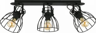 TK Lighting Plafon sufitowy 3pł ALANO BLACK 2122 TKL2122 - Lampy sufitowe - miniaturka - grafika 2