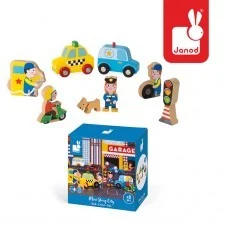 Janod MIASTO drewniane figurki 8 el. Story J08512 - Figurki dla dzieci - miniaturka - grafika 2