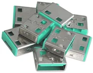 Części i akcesoria do laptopów - LINDY 40461 Blokada bloker) portu USB zielony) 10 szt bez klucza) LY-40461 - miniaturka - grafika 1